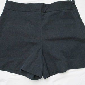 GAP True Black Stretch High Rise Side Zip Shorts Size 10